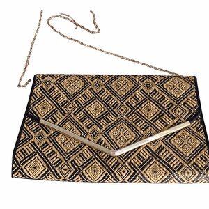 Kelly & Katie Woven Chain Strap Crossbody / Clutch